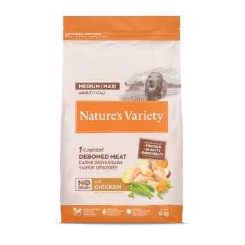 Nature's Variety No Grain Adulte Med/Max Poulet 10 kg