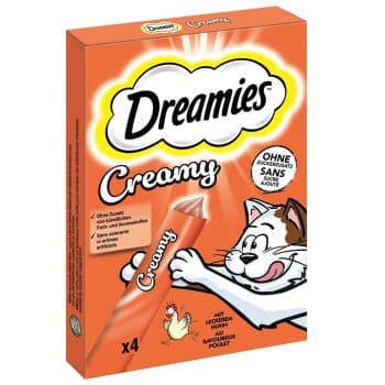 Dreamies Snack Crémeux Adulte Poulet 44x10 g