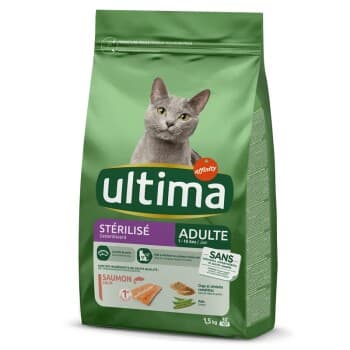 Ultima Stérilisé Adulte avec du Saumon 1,5 kg