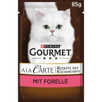 GOURMET A la Carte aliment humide pour chat Adulte Truite sur une délicieuse sélection de légumes 26x85 g