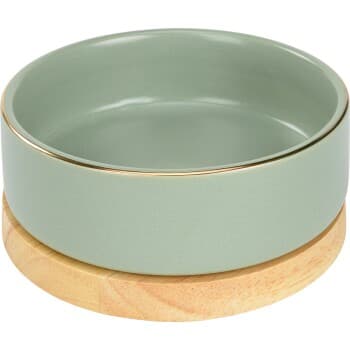 more LIFESTYLEPETS Gamelle Céramique & Support bois menthe 700 ml
