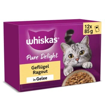 Whiskas Pure Delight Multipack Ragoût de volaille en gelée 12 x 85 g