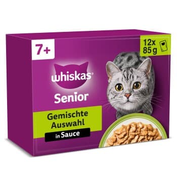 Whiskas Multipack 7+ sélection de poisson en sauce 12 x 85 g