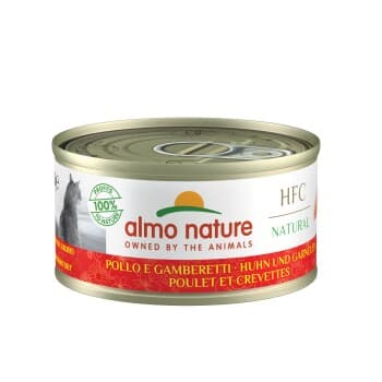Almo nature HFC Natural nourriture humide pour chat Poulet et crevettes 24x70 g