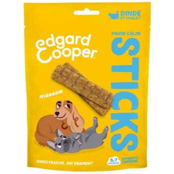 Edgard & Cooper Friandise Sticks Chien Adulte Dinde et poulet 75 g