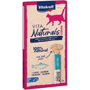 Vitakraft Naturals Liquid Snack Saumon 11x5 pcs