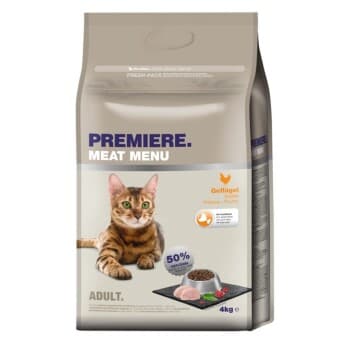 PREMIERE Meat Menu Croquettes pour chat adulte Volaille 4 kg