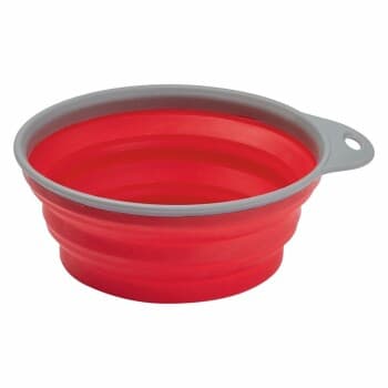 Dogs Creek écuelle de voyage en silicone Trail rouge 500 ml