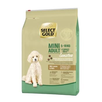 SELECT GOLD Sensitive aliments secs pour chien Mini Agneau et riz 4 kg