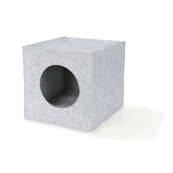 FIT+FUN Grotte en feutre pour étagère gris
