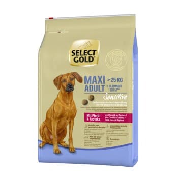 SELECT GOLD Sensitive Croquettes Chien Adulte Maxi Cheval au tapioca 4 kg