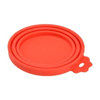AniOne Couvercle en silicone pour boîtes de conserve rouge