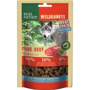 REAL NATURE WILDERNESS Snack viande Training 150g Pur Bœuf (bœuf aux framboises et épinards)
