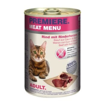 PREMIERE Menu Viande Adulte Cœurs de bœuf 6x400 g