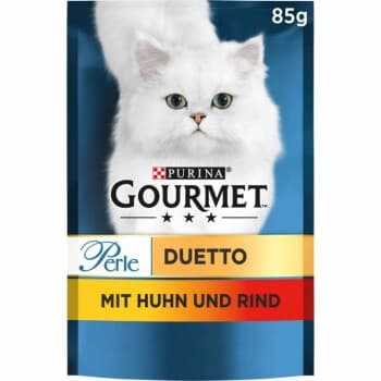 GOURMET Perle Duetto Poulet et bœuf 26x85 g