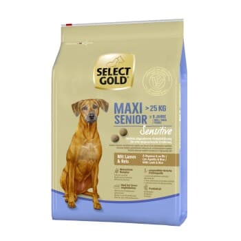 SELECT GOLD Sensitive Croquettes Chien Senior Maxi Agneau et riz 4 kg
