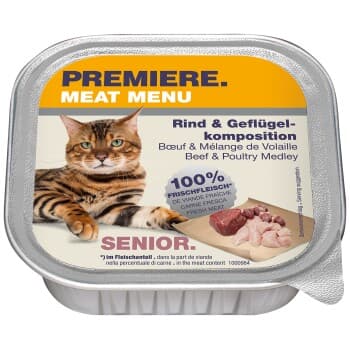 PREMIERE Meat Menu Senior bœuf, volaille 16x100 g