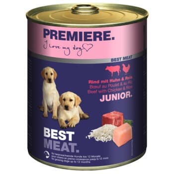 PREMIERE Best Meat Junior Poulet et bœuf 6x800 g