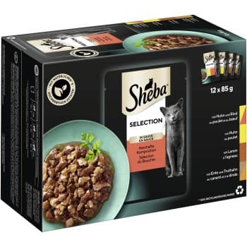 Sheba Selection en sauce 12 x 85 g Composition copieuse