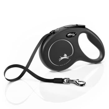 Flexi Laisse New Classic noir M, 5 m, 25 kg