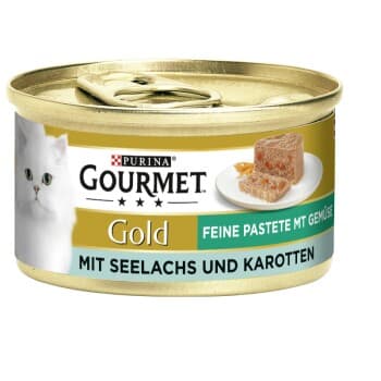 GOURMET Gold Les Mousselines Lieu noir et carottes 12x85 g