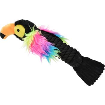 AniOne Jouet pour chien Toucan recouvert de corde M