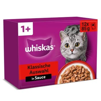 Whiskas Multipack 1+ Sélection classique en sauce 12x85 g