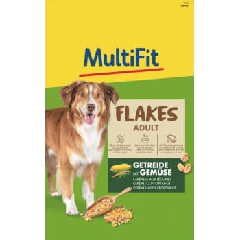 MultiFit Flakes Flocons pour chien adulte céréales avec légumes 1,5 kg