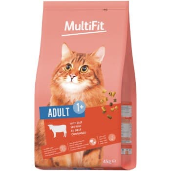 MultiFit nourriture sèche pour chat, adulte Bœuf 4 kg