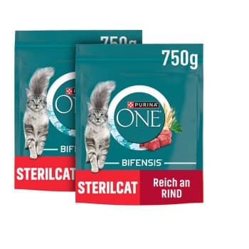 Purina ONE BIFENSIS Sterilcat bœuf 2x750 g