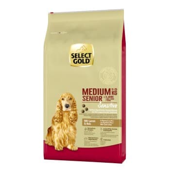 SELECT GOLD Sensitive Croquettes Chien Senior Medium Agneau et riz 12 kg