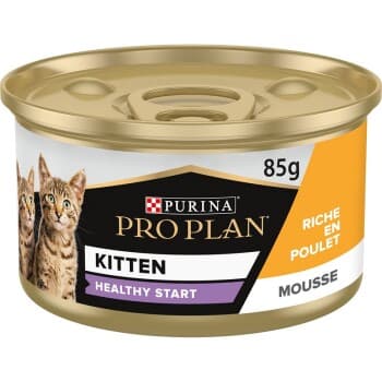 PRO PLAN PURINA Kitten HEALTHY START Mousse Riche en Poulet 24x85 g
