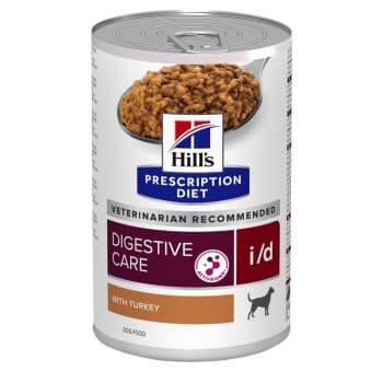 Hill's Prescription Diet i/d nourriture humide pour chiens, adultes, avec dinde pour soutenir la digestion 12x360 g