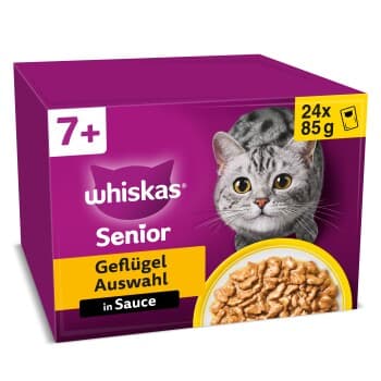 Whiskas Multipack 7+ sélection de volailles en sauce 24 x 85 g