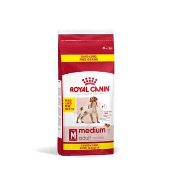 ROYAL CANIN Medium Adulte Croquettes Chien 15+3 kg gratuite