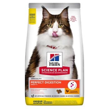 Hill's Science Plan Adult Perfect Digestion Chicken & Rice croquettes pour chat 3 kg
