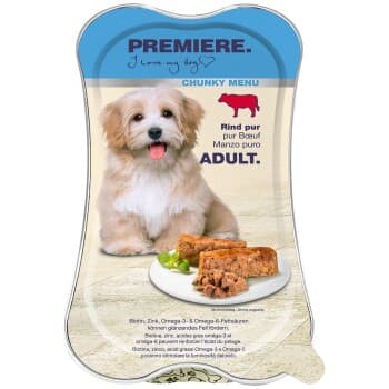 PREMIERE Chunky Menu Adult Pur bœuf 30x175 g