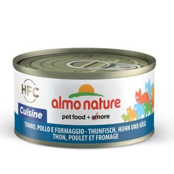 Almo nature HFC Natural nourriture humide pour chat Thon, poulet et fromage 48x70 g