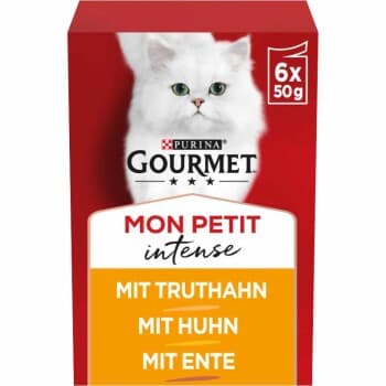 GOURMET Mon Petit Intense au canard, au poulet, à la dinde 48x50 g