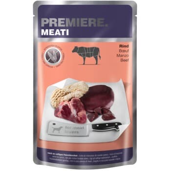 PREMIERE Meati nourriture humide chien adulte Bœuf 10x500 g