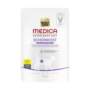 SELECT GOLD Medica Aliment complet riche en fibres - Poulet 12x85 g