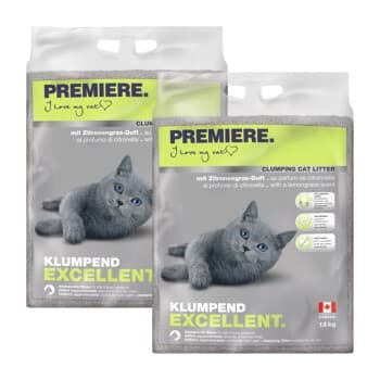 PREMIERE Excellent Citronnelle Litière agglomérante 2x12 kg