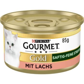 GOURMET Gold Fines aiguillettes juteuses Saumon 12x85 g