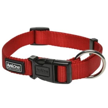 AniOne Collier en nylon Classic rouge S