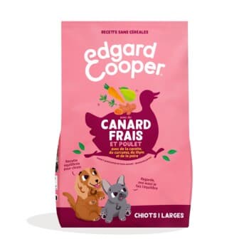 Edgard & Cooper Croquettes Chiot Grande Taille Poulet et canard 12 kg