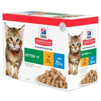 Hill's Science Plan Kitten Multipack Poulet et poisson 24x85 g