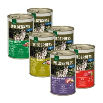 REAL NATURE Pack mixte Wilderness Adult 6 x 400 g Pack mix 1