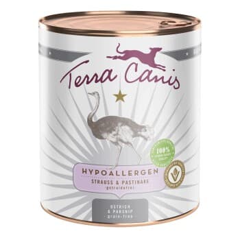 Terra Canis Nourriture humide chien hypoallergénique adulte autruche 6x800 g