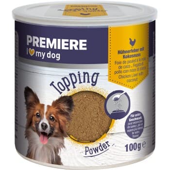 PREMIERE Topping Powder 6 x 100 g Foie de poulet aux noix de coso 6x100 g