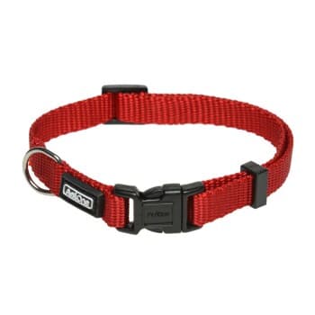AniOne Collier en nylon Classic rouge XS
